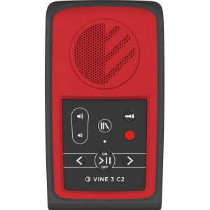 Lettore e registratore Vine 3 C2 per ciechi ed ipovedenti. Questo dispositivo integra registrazioni vocali, audiolibri, musica e altri file audio. Mobilità assoluta grazie alla batteria ricaricabile tramite pannello solare integrato.